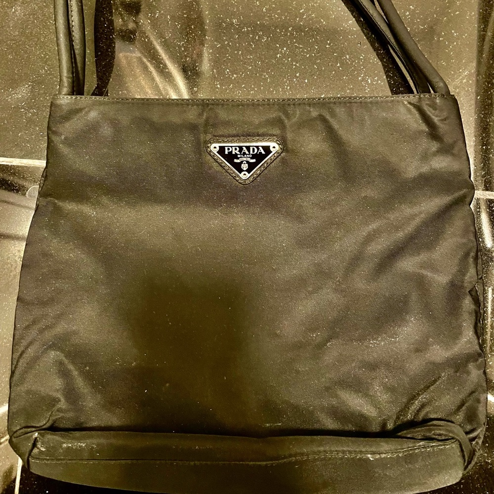 Prada vintage black nylon bag